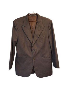 Dolce & Gabbana | Bergdorf Goodman Wool Pinstripe Button Front Blazer Jacket